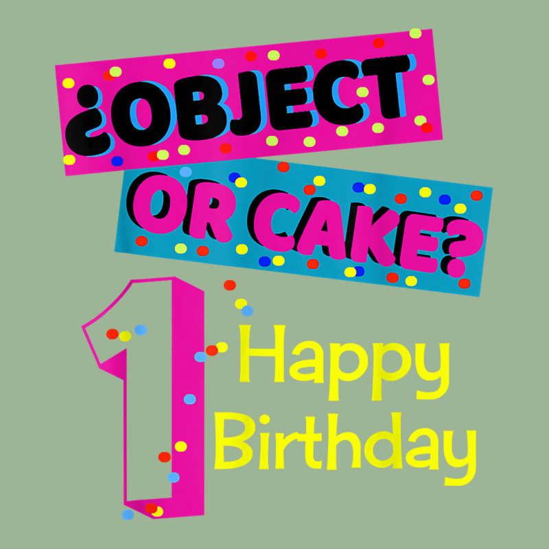 Object Or Cake Happy Birthday 1 Family Matching Confetti T Shirt Urban Pullover Hoodie | Artistshot