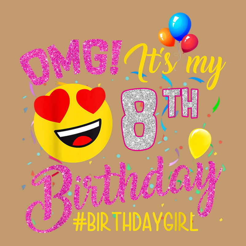 Omg It's My 8th Birthday Girl 8 Years Old Birthday T Shirt Urban Pullover Hoodie | Artistshot