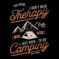 Camping Therapy Color Lite Women's V-neck T-shirt | Artistshot