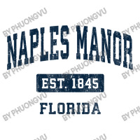 Naples Manor Florida Fl Vintage Sports Established Navy Desi T Shirt Crop Top | Artistshot