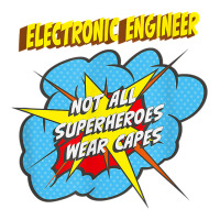 Electronic Engineer Funny Superhero Job T Shirt Bomber Jacket | Artistshot