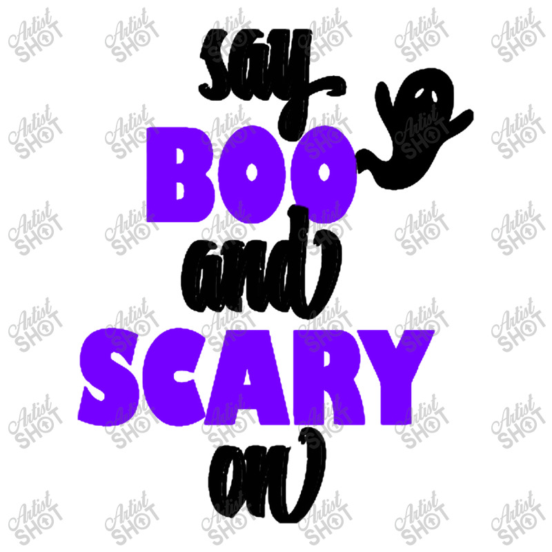 Say Boo And Scary On Bomber Jacket by woskisedani | Artistshot