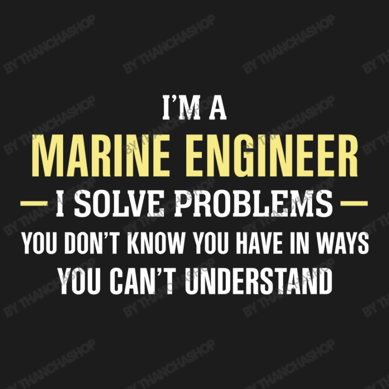 Marine Engineer I Solve Problems Funny Gift Beanie by thanchashop | Artistshot