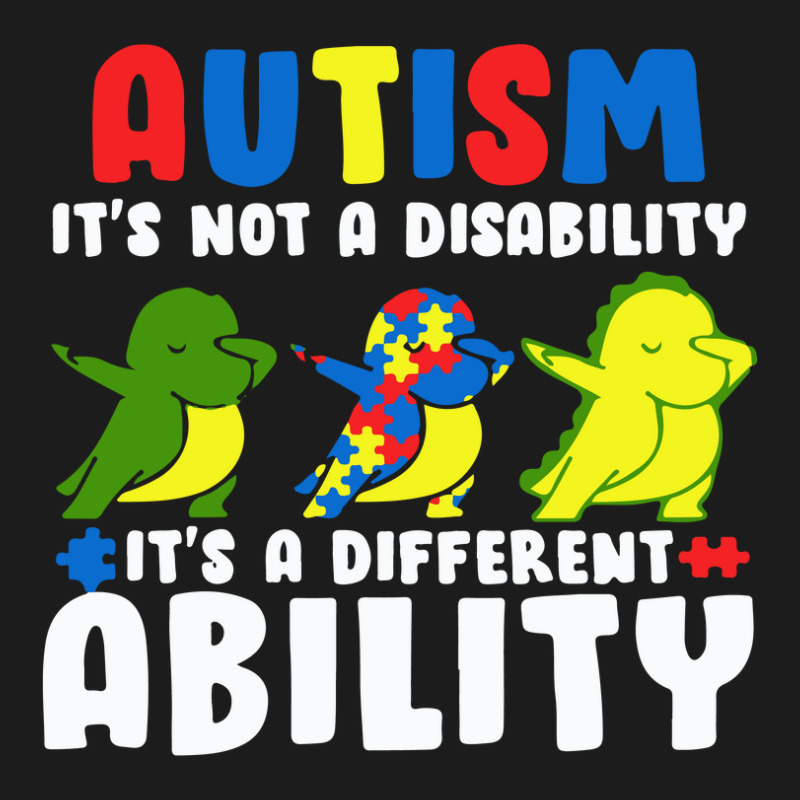 It's Not A Disability Ability Autism Dinosaur Beanie by afroiani | Artistshot