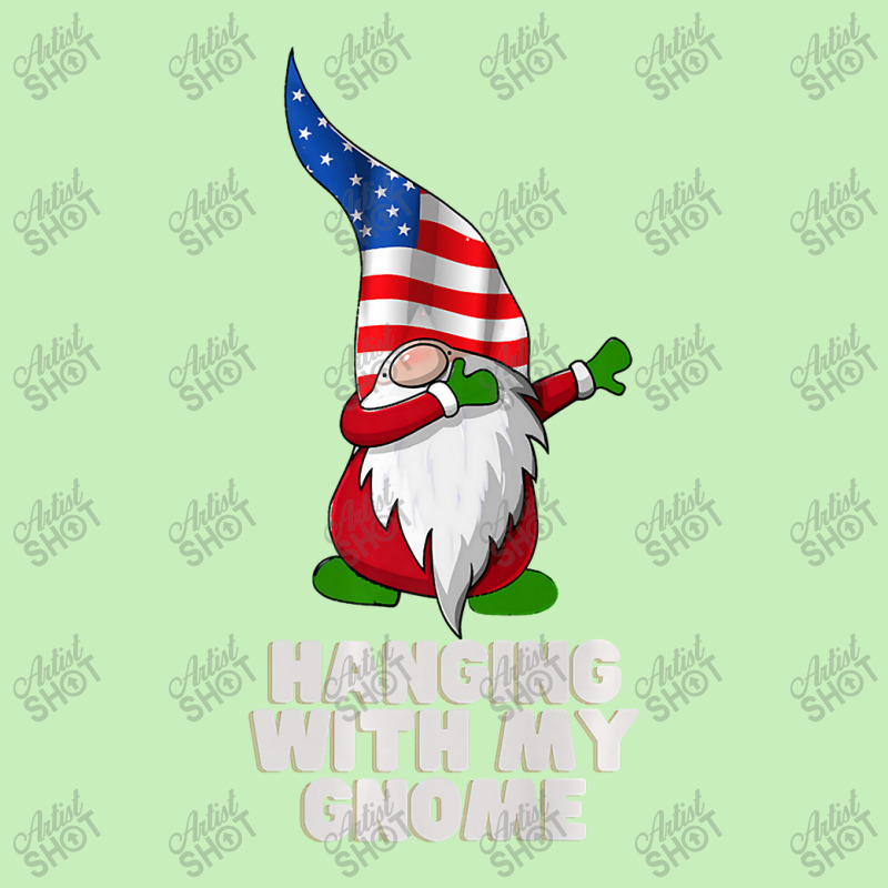 Hanging With My Gnome Garden Dabbing Gnome American Usa Flag Premium T Urban Heavy T-shirt | Artistshot