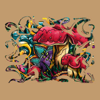 Mushrooms T  Shirt Colorful Red Mushrooms Painting, Psychedelic Amanit Urban Heavy T-shirt | Artistshot