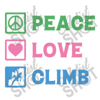 Peace Love Climb Climbing Bomber Jacket | Artistshot