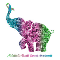 Elephant With Flower Metastatic Breast Cancer Awareness T Shirt Bomber Jacket | Artistshot