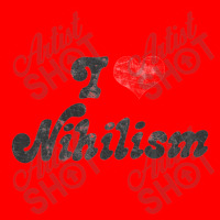 I Heart Nihilism Vintage Look Faded Typography Gift Bomber Jacket | Artistshot