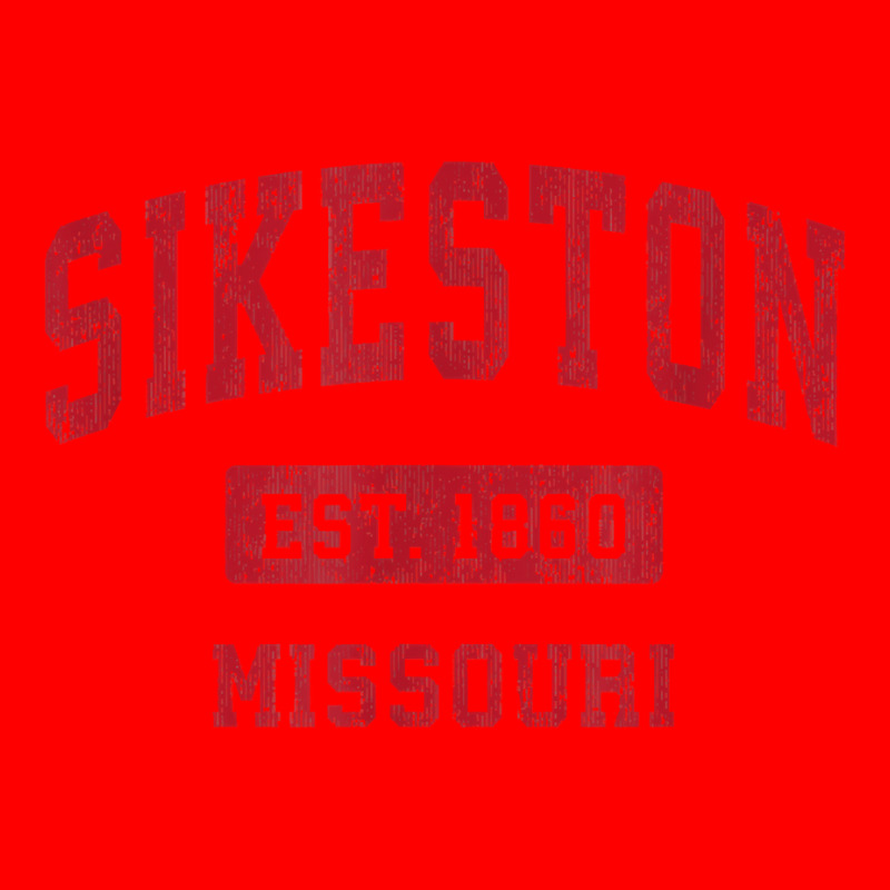 Sikeston Missouri Mo Vintage Sports Design Red Design T Shirt Bomber Jacket by marshall0976 | Artistshot