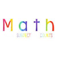 Math The Only Subject That Counts Funny Bun Math Teacher Day T Shirt Bomber Jacket | Artistshot