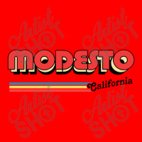 Modesto, Ca Retro Typography Design Bomber Jacket | Artistshot