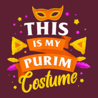 Happy Purim Costume Idea Cute Mask Hebrew Jewish Holiday T Shirt Beanie | Artistshot