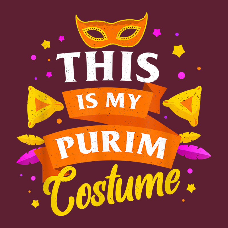 Happy Purim Costume Idea Cute Mask Hebrew Jewish Holiday T Shirt Beanie | Artistshot