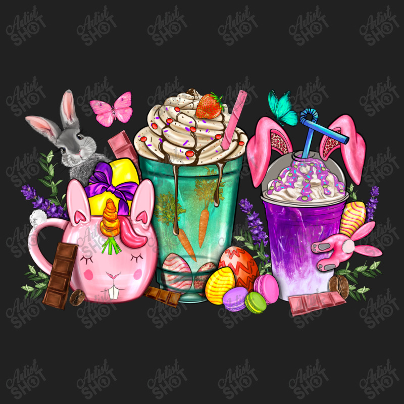 Easter Coffee Cups With Bunny Basic T-shirt | Artistshot