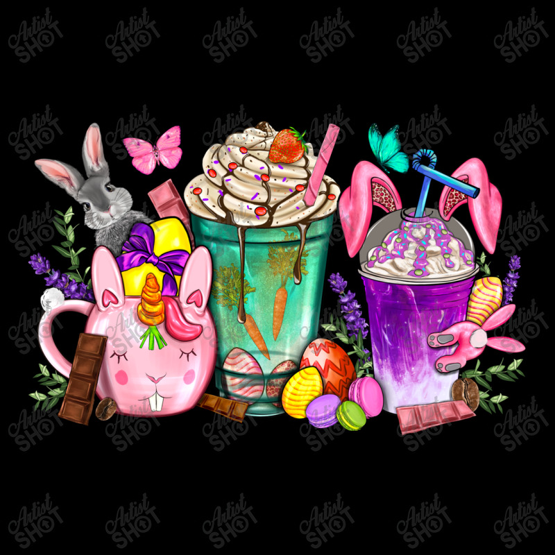 Easter Coffee Cups With Bunny Men's Long Sleeve Pajama Set | Artistshot