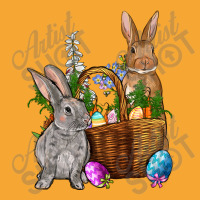 Bunnys Carrots Eggs With Basket Easter Basic T-shirt | Artistshot