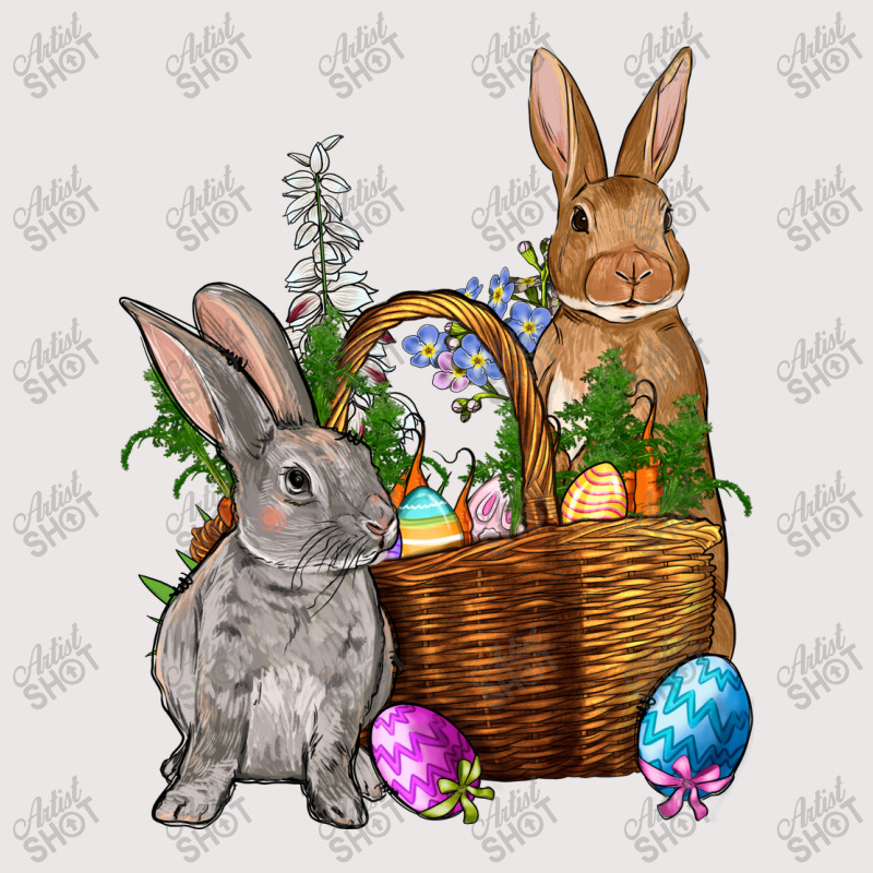 Bunnys Carrots Eggs With Basket Easter Pocket T-shirt | Artistshot