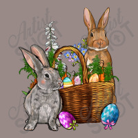 Bunnys Carrots Eggs With Basket Easter Vintage T-shirt | Artistshot