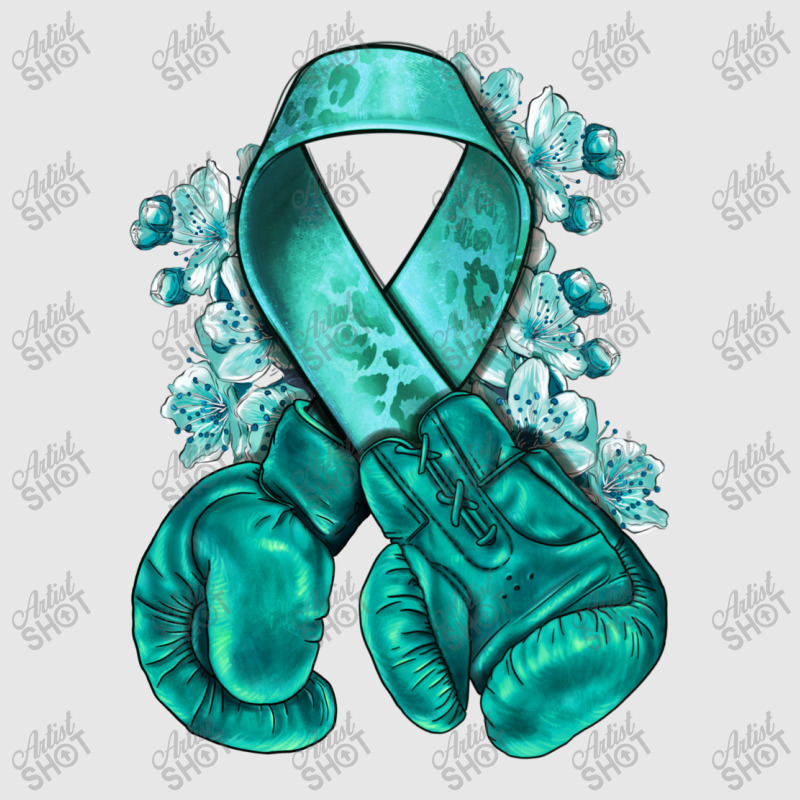 Ovarian Cancer Teal Ribbon With Boxing Gloves Unisex Jogger | Artistshot