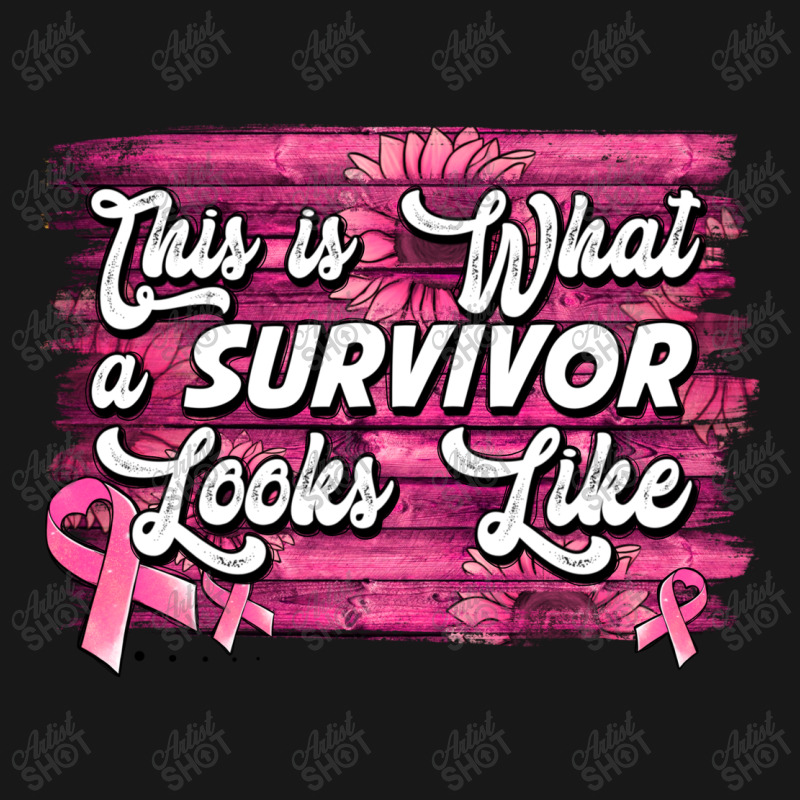 This Is What A Survivor Looks Like Breast Cancer Flannel Shirt | Artistshot