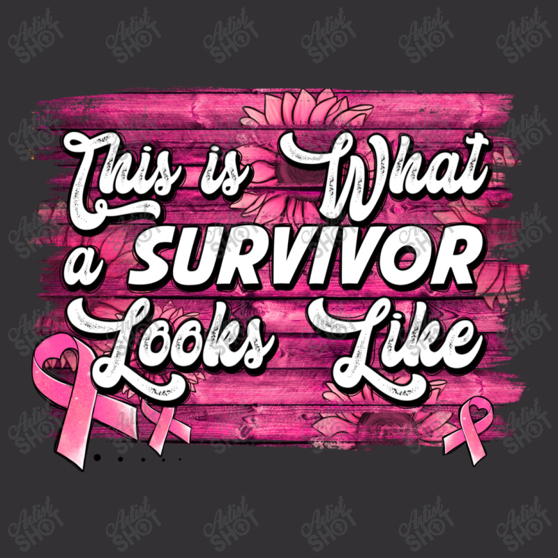 This Is What A Survivor Looks Like Breast Cancer Vintage Short | Artistshot