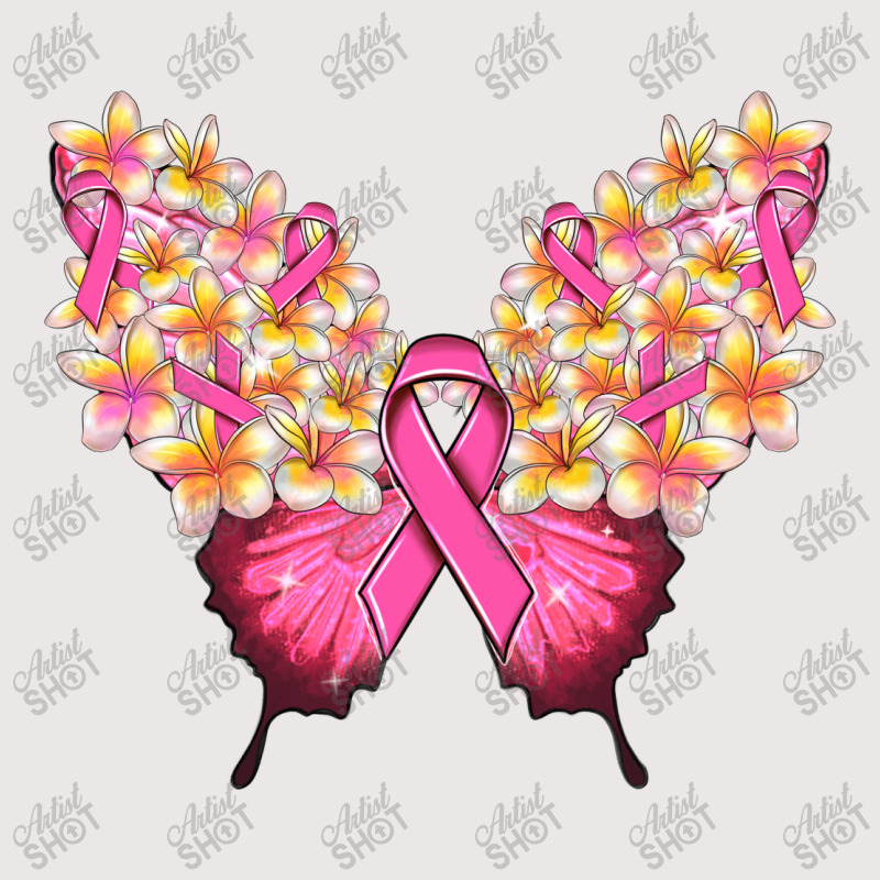 Pink Ribbon Breast Cancer Butterfly Pocket T-shirt | Artistshot