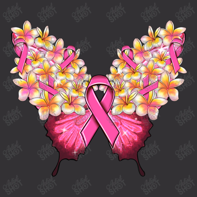 Pink Ribbon Breast Cancer Butterfly Vintage Short | Artistshot