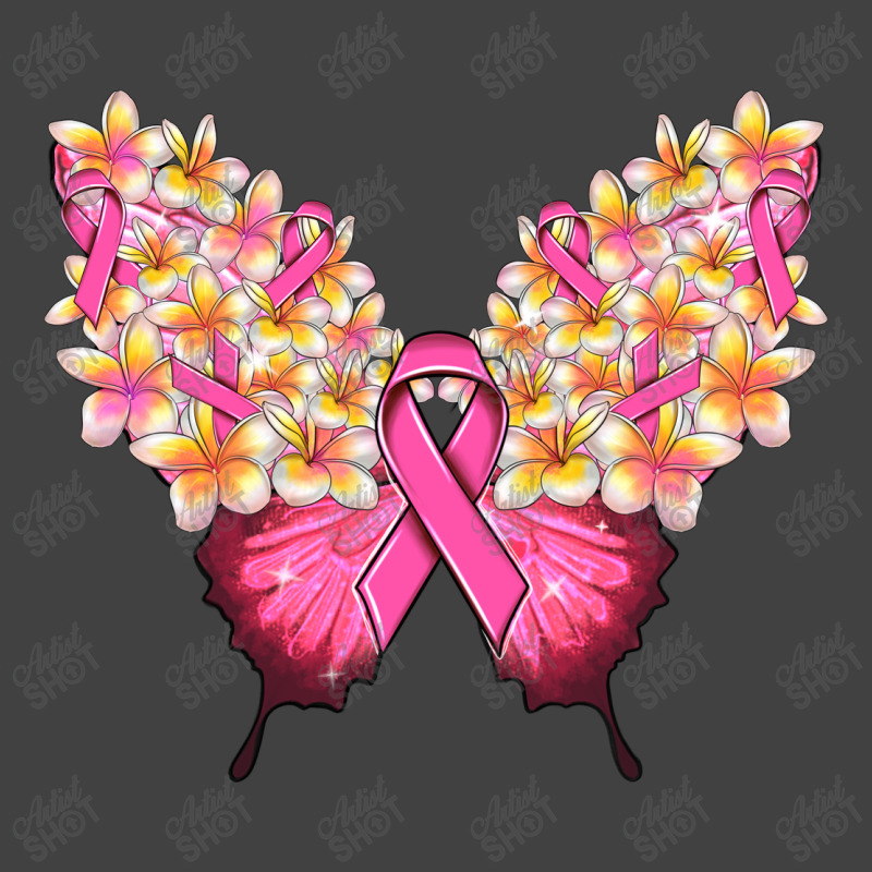 Pink Ribbon Breast Cancer Butterfly Vintage T-shirt | Artistshot