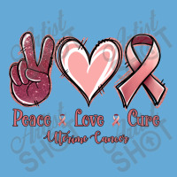 Peace Love Cure Uterine Cancer Basic T-shirt | Artistshot