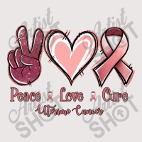 Peace Love Cure Uterine Cancer Pocket T-shirt | Artistshot