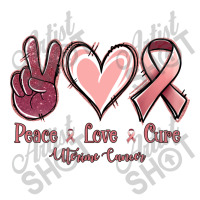 Peace Love Cure Uterine Cancer 3/4 Sleeve Shirt | Artistshot