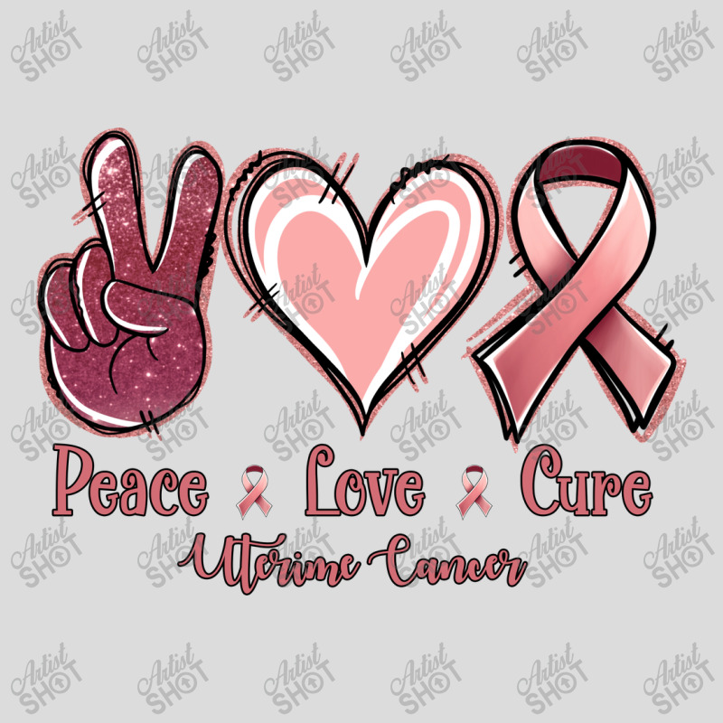 Peace Love Cure Uterine Cancer Men's Polo Shirt | Artistshot