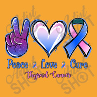 Peace Love Cure Thyroid Cancer Basic T-shirt | Artistshot