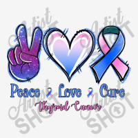 Peace Love Cure Thyroid Cancer Urban Pullover Hoodie | Artistshot