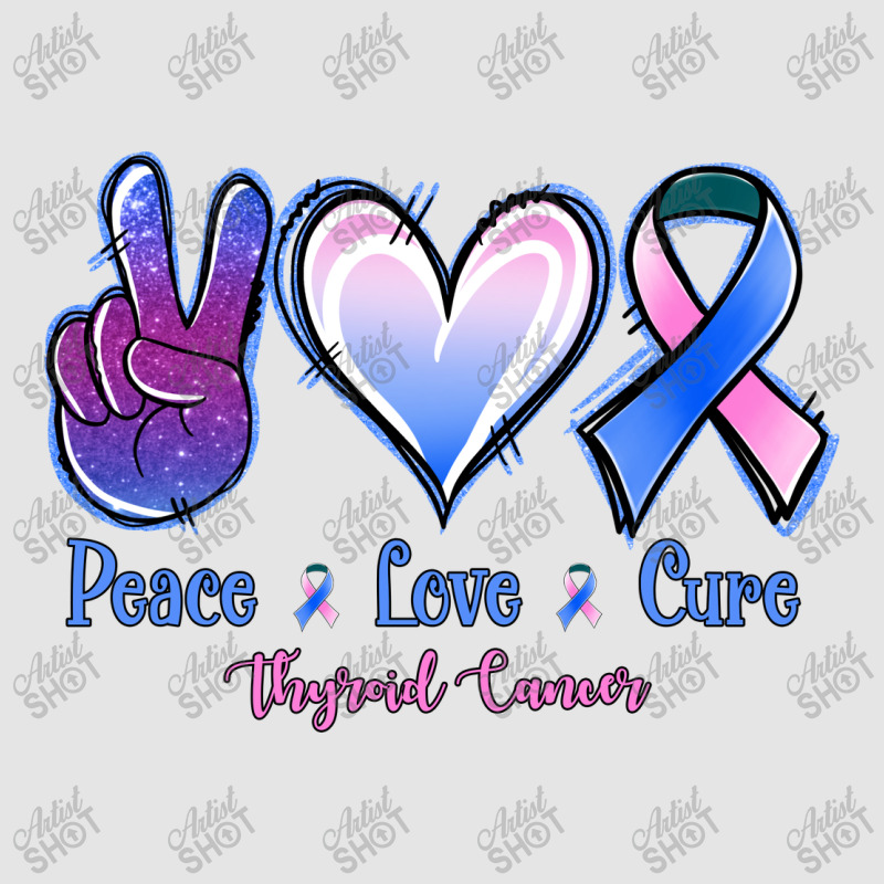 Peace Love Cure Thyroid Cancer Exclusive T-shirt | Artistshot