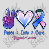 Peace Love Cure Thyroid Cancer Men's Polo Shirt | Artistshot