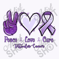 Peace Love Cure Testicular Cancer Tank Top | Artistshot