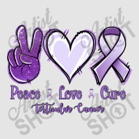 Peace Love Cure Testicular Cancer Exclusive T-shirt | Artistshot