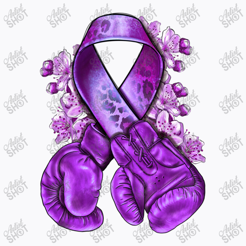 Domestic Violence Warrior Purple Ribbon T-shirt | Artistshot