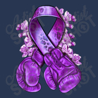 Domestic Violence Warrior Purple Ribbon Men Denim Jacket | Artistshot