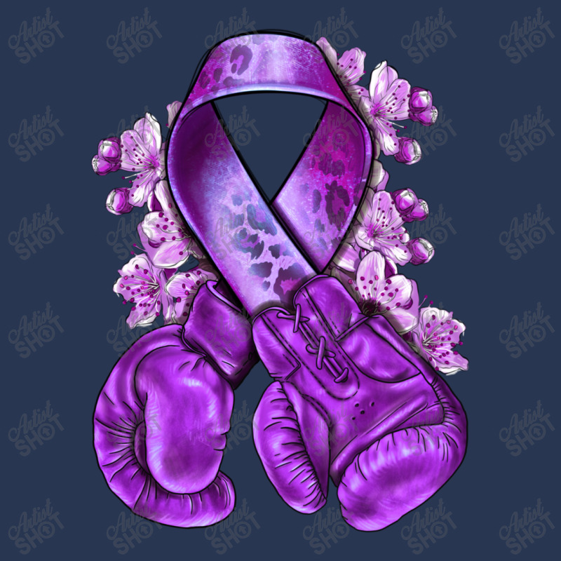 Domestic Violence Warrior Purple Ribbon Men Denim Jacket | Artistshot