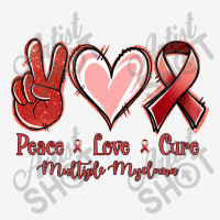 Peace Love Cure Multiple Myeloma Crew Socks | Artistshot