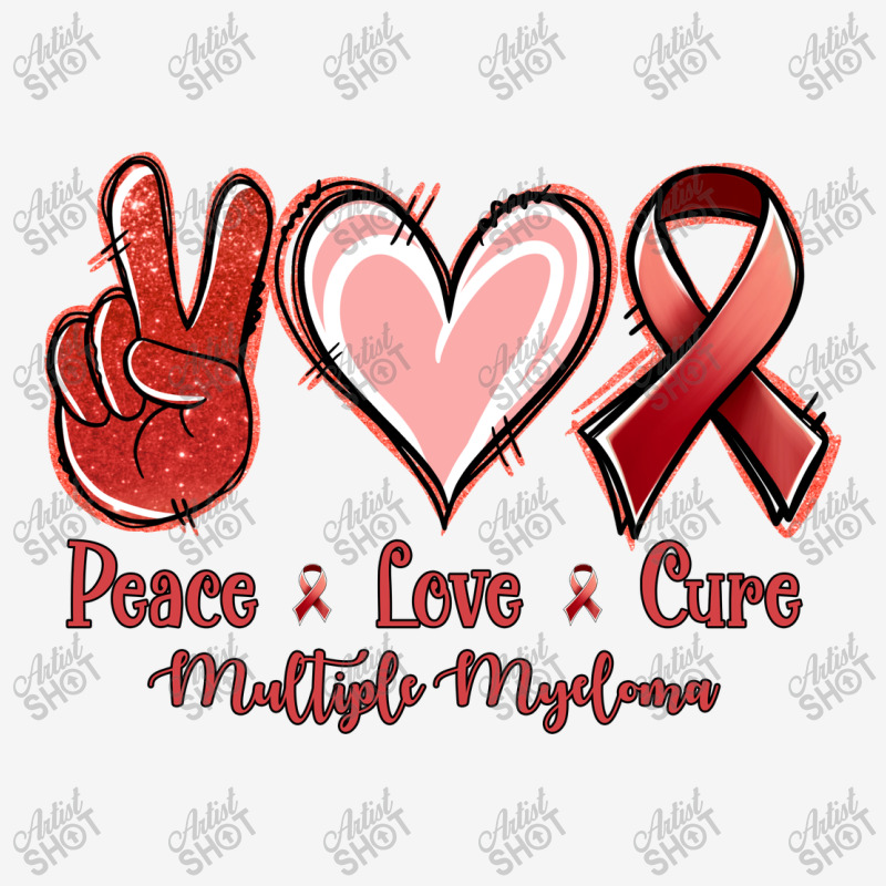 Peace Love Cure Multiple Myeloma Crew Socks | Artistshot