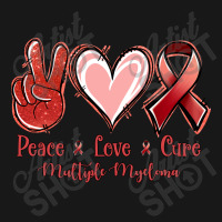 Peace Love Cure Multiple Myeloma Flannel Shirt | Artistshot