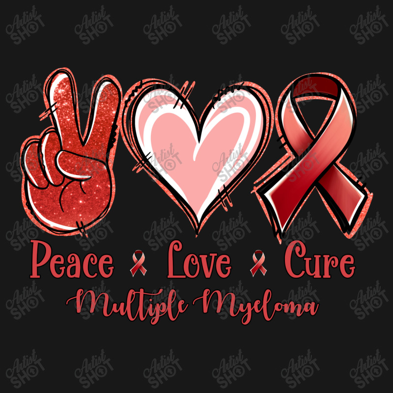 Peace Love Cure Multiple Myeloma Flannel Shirt | Artistshot