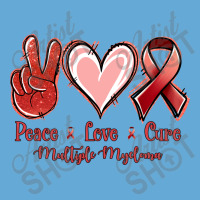 Peace Love Cure Multiple Myeloma Basic T-shirt | Artistshot