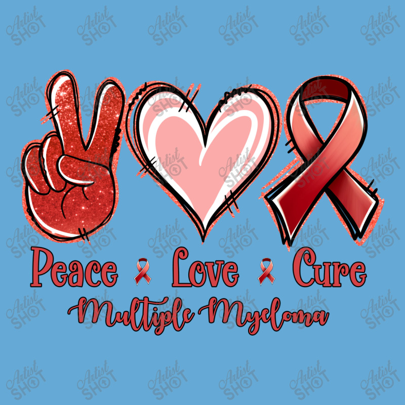 Peace Love Cure Multiple Myeloma Basic T-shirt | Artistshot