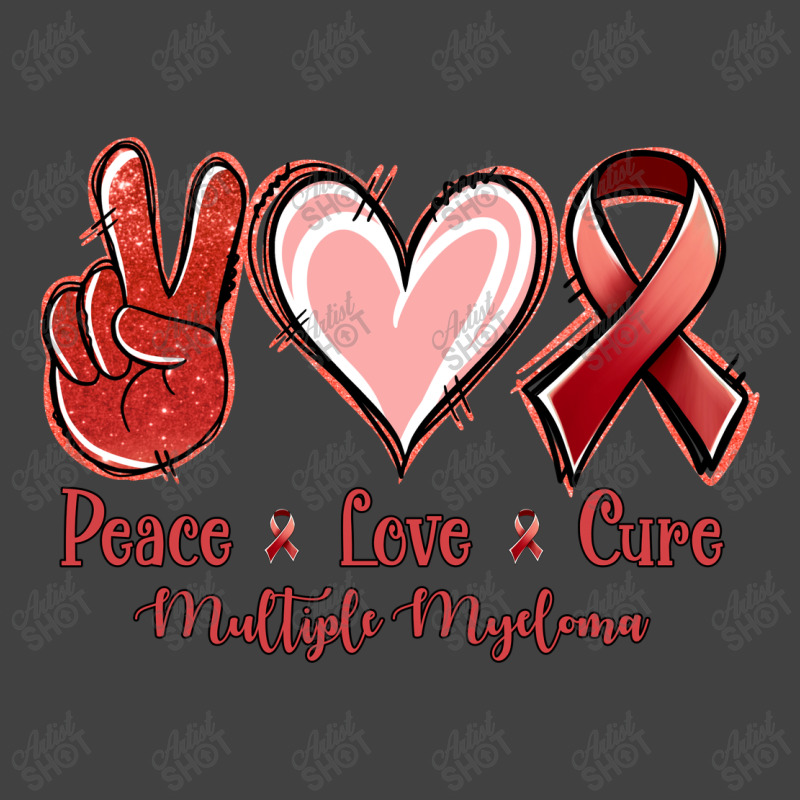 Peace Love Cure Multiple Myeloma Vintage T-shirt | Artistshot