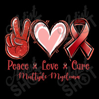 Peace Love Cure Multiple Myeloma Fleece Short | Artistshot